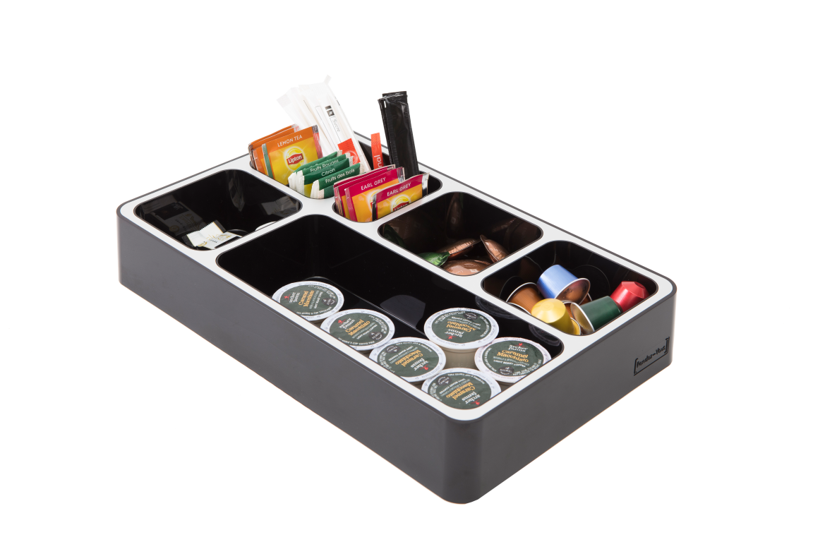 Alba Rendez-Vous Capsule Dispenser – 4-Compartment Coffee Pod Organizer