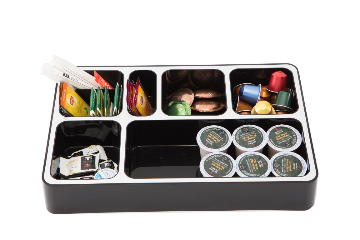 Alba Rendez-Vous Capsule Dispenser – 4-Compartment Coffee Pod Organizer