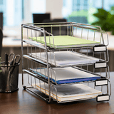 Alba 4 Drawer Metal Letter Tray Organizer
