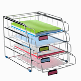 Alba 4 Drawer Metal Letter Tray Organizer