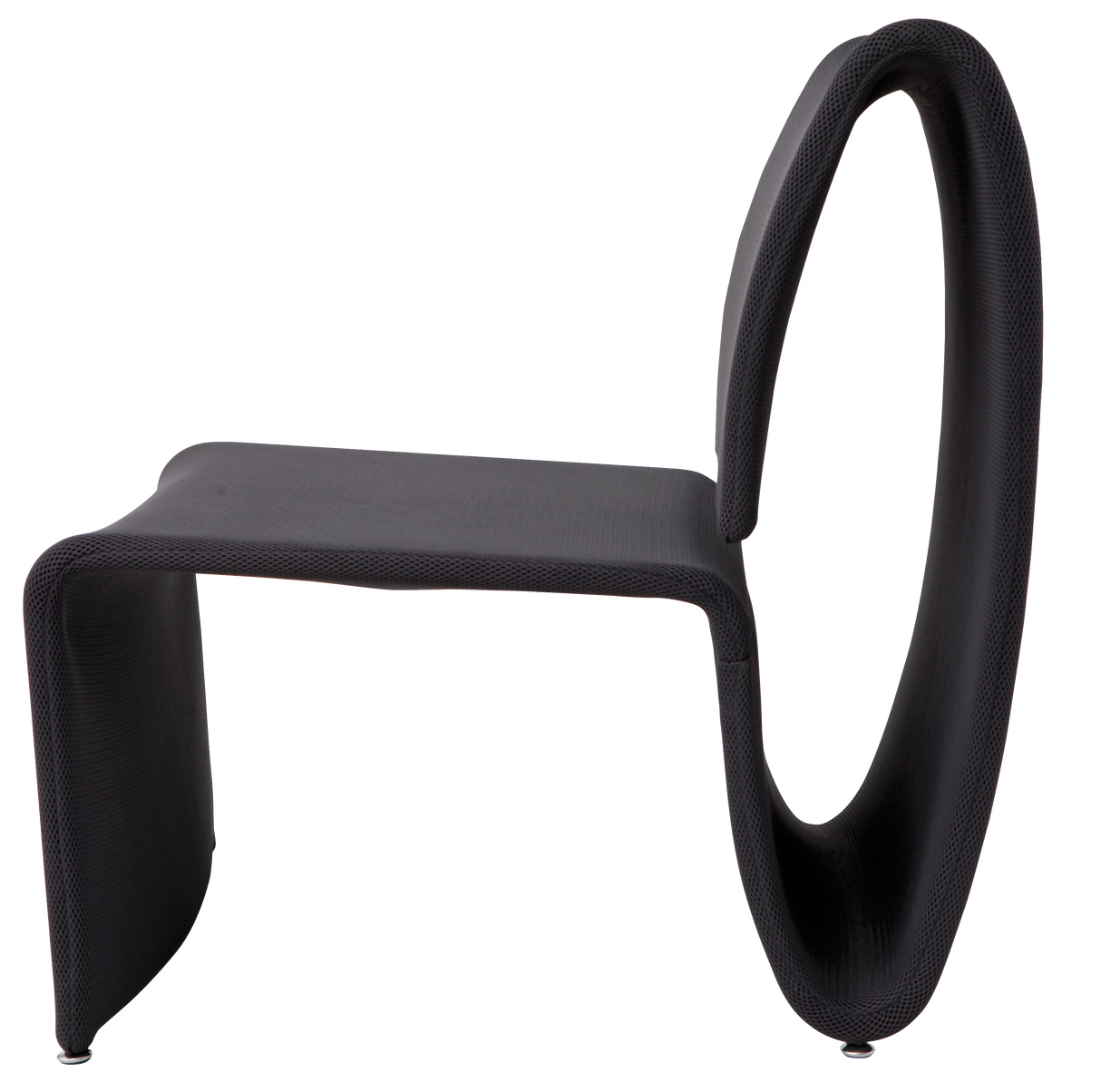 Alba Reception Lounge Chair – Modern Black Mesh Guest Chair with Steel Frame