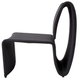 Alba Reception Lounge Chair – Modern Black Mesh Guest Chair with Steel Frame