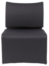 Alba Reception Lounge Chair – Modern Black Mesh Guest Chair with Steel Frame