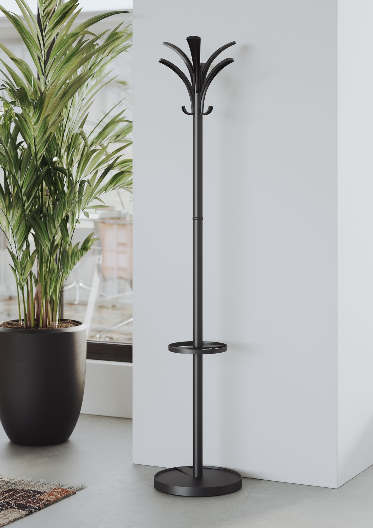 Alba Brio Freestanding Coat Stand with 9 Pegs
