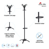 Alba Cleo Freestanding Coat Stand with 10 Pegs