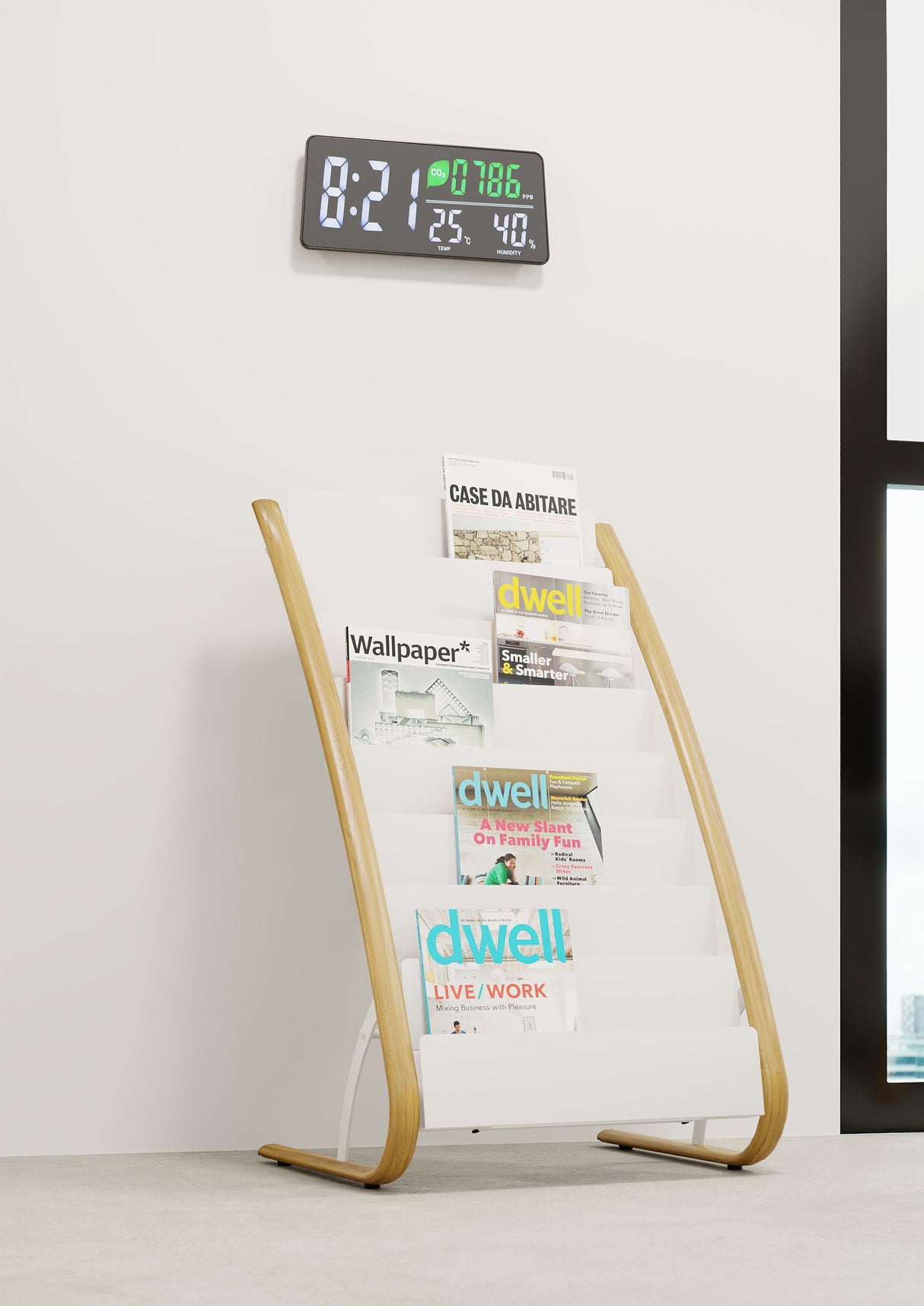 Alba Floor Standing Literature Display with 16 Compartments