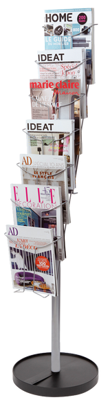 Alba Floor Standing Literature Display with 7 Compartments