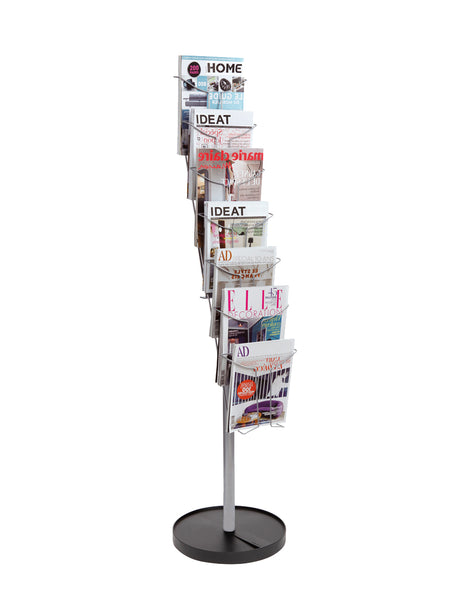 Alba Floor Standing Literature Display with 7 Compartments