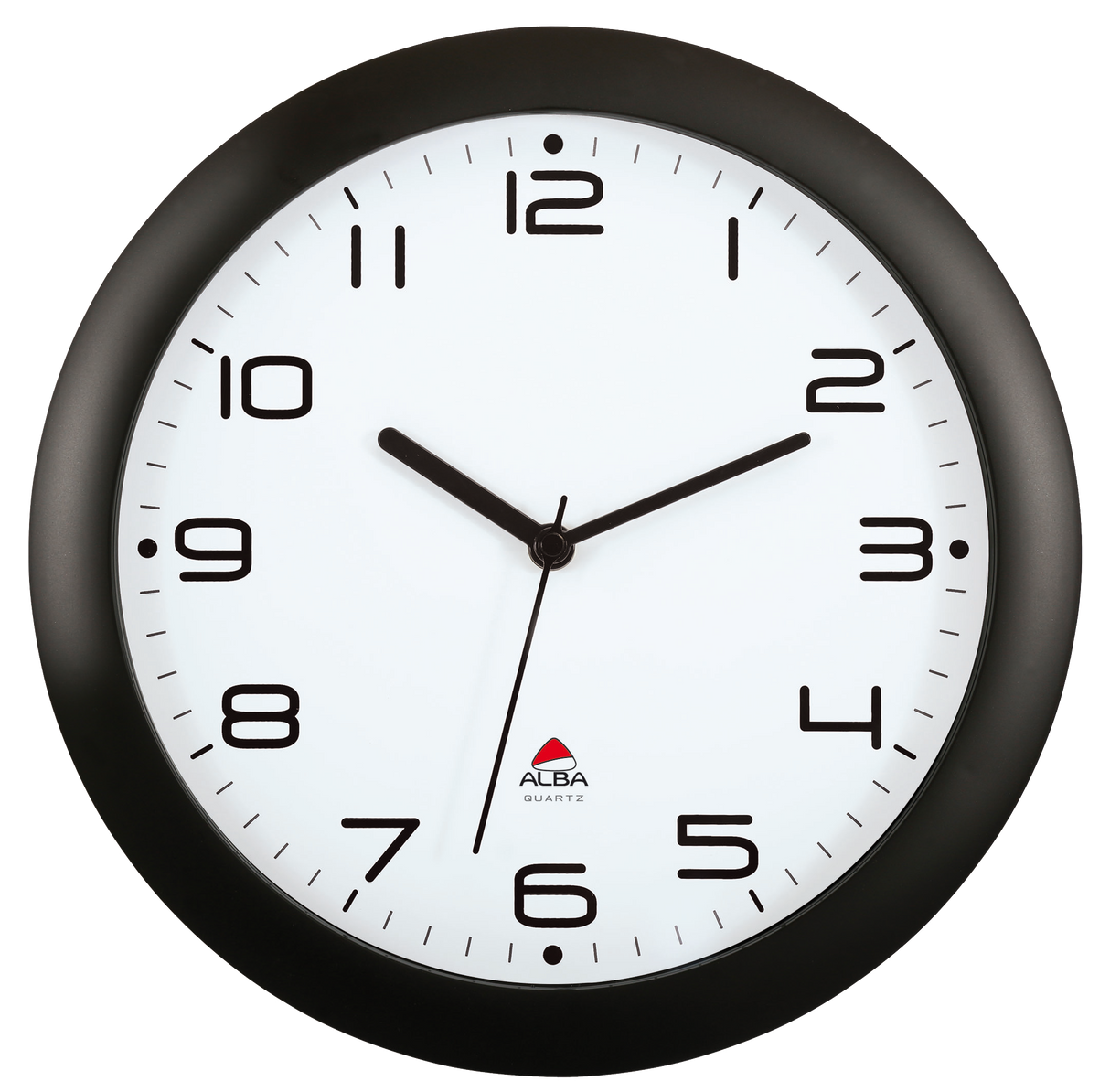 Alba Hornew Silent Wall Clock - Black