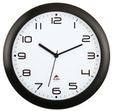 Alba Hornew Silent Wall Clock - Black