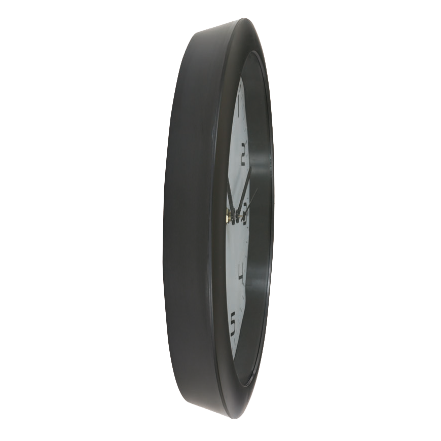 Alba Hornew Silent Wall Clock - Black