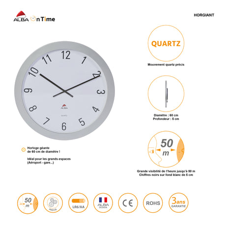 Alba Large Office Wall Clock