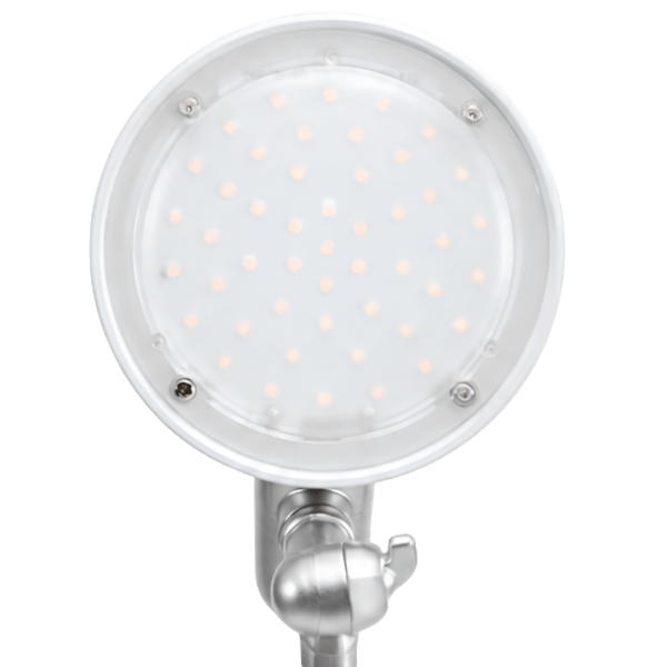 Alba White LED Desk Lamp – Adjustable Office Task Light with Articulated Arm