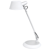 Alba White LED Desk Lamp – Adjustable Office Task Light with Articulated Arm