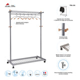 Alba Lux Mobile Garment Rack with 6 Hangers
