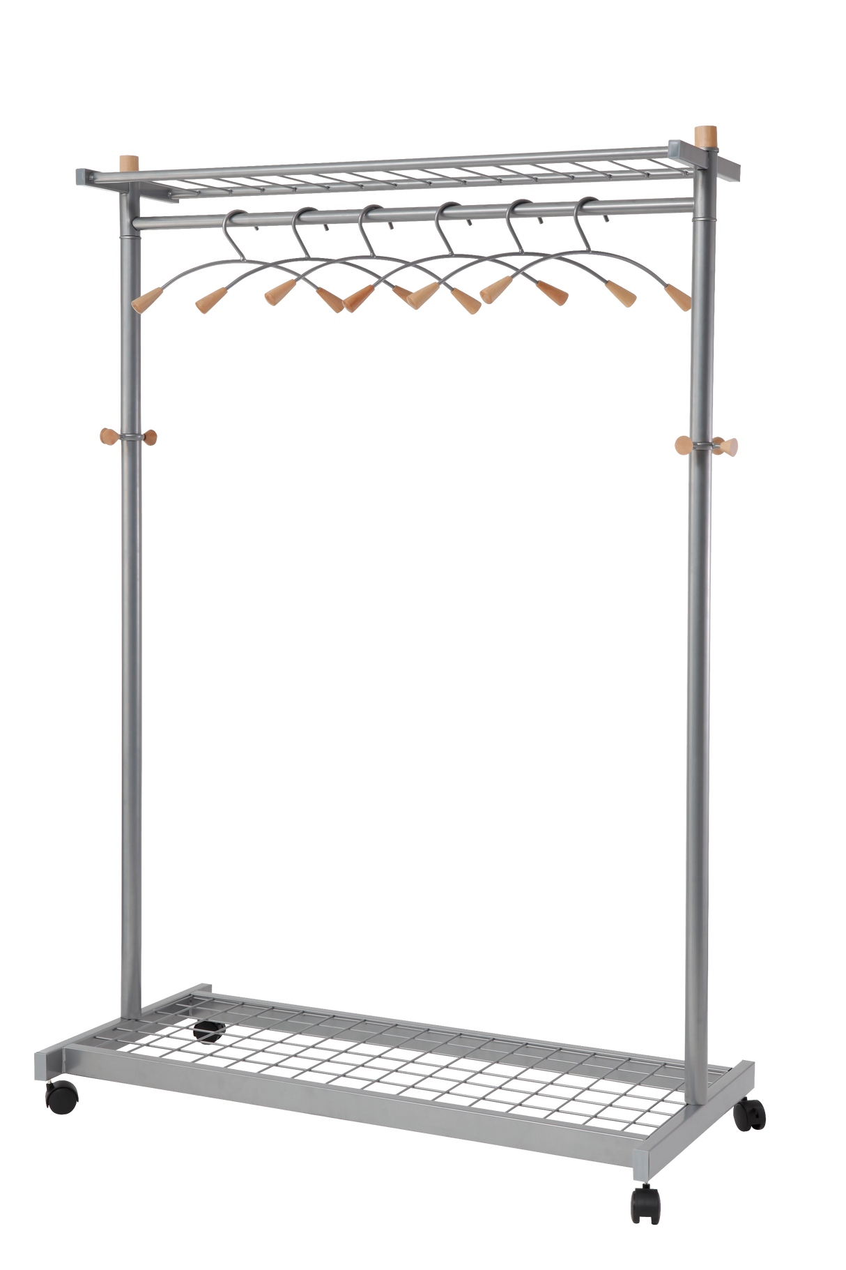 Alba Lux Mobile Garment Rack with 6 Hangers