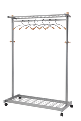 Alba Lux Mobile Garment Rack with 6 Hangers