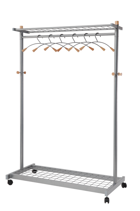 Alba Lux Mobile Garment Rack with 6 Hangers