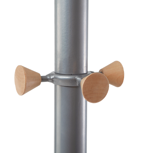 Alba Lux Mobile Garment Rack with 6 Hangers