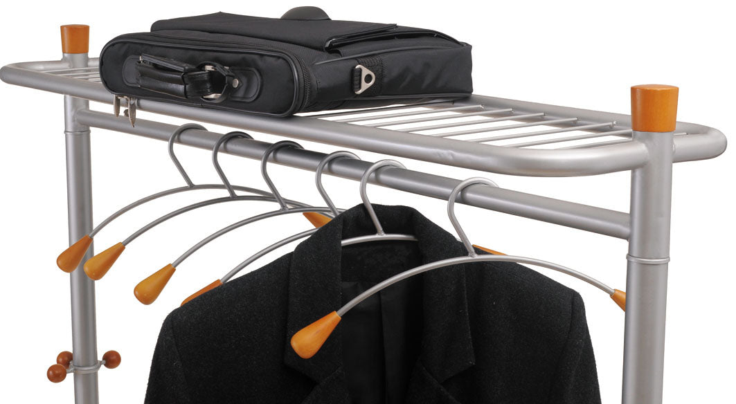 Alba Lux Mobile Garment Rack with 6 Hangers