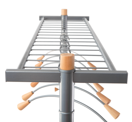 Alba Lux Mobile Garment Rack with 6 Hangers