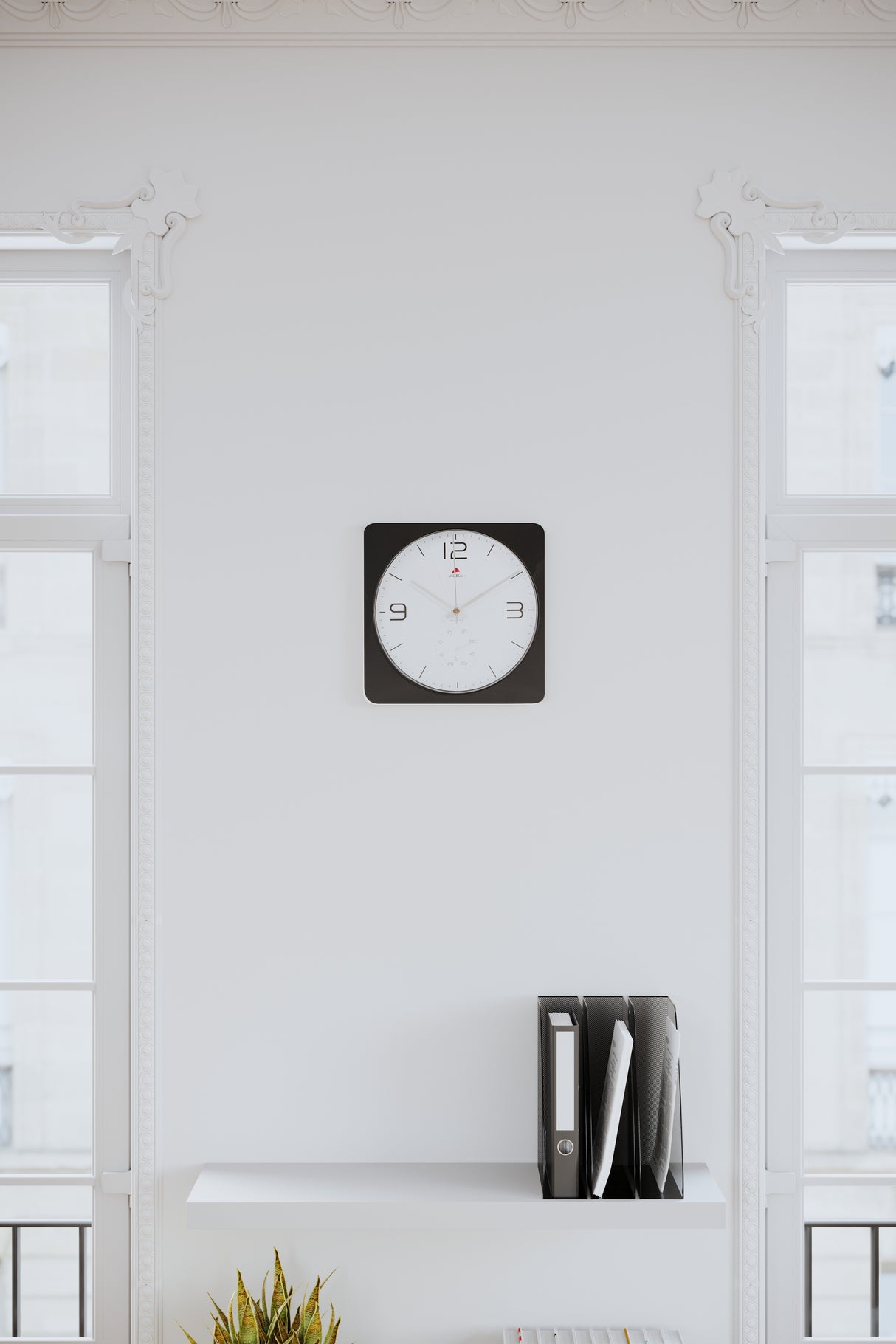 Alba A4 Metal Mesh Magazine Holder – Black Desk File Organizer