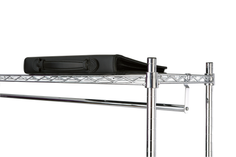 Alba Mobi Mobile Garment Rack with Shelves