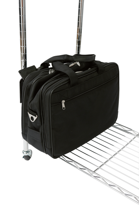 Alba Mobi Mobile Garment Rack with Shelves