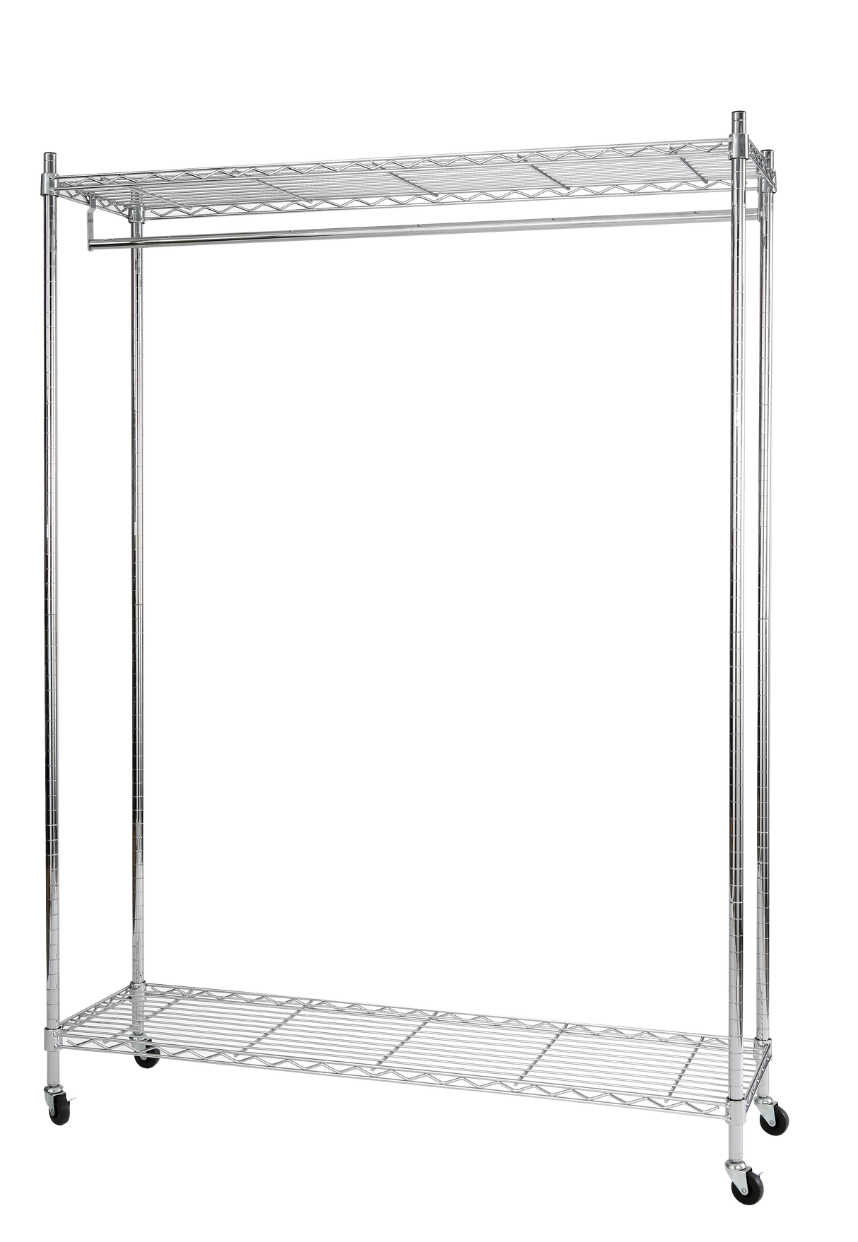 Alba Mobi Mobile Garment Rack with Shelves