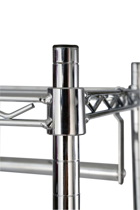 Alba Mobi Mobile Garment Rack with Shelves