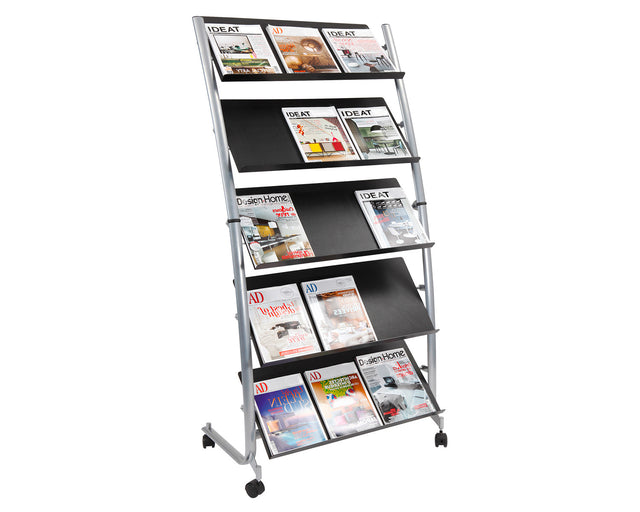 Alba Mobile Literature Display with 15 Compartments