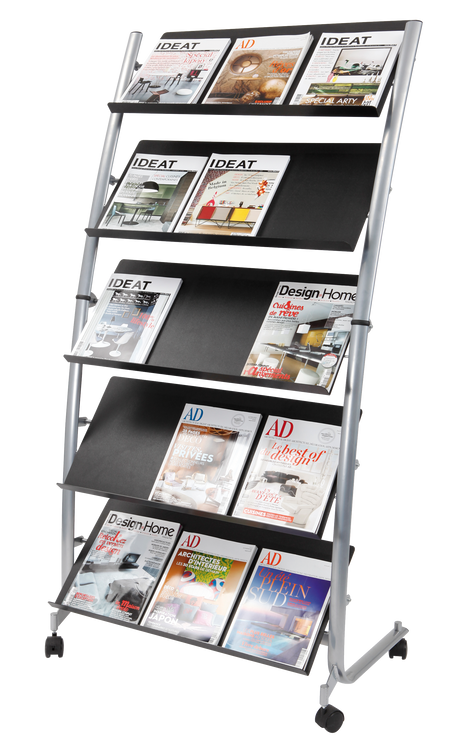 Alba Mobile Literature Display with 15 Compartments
