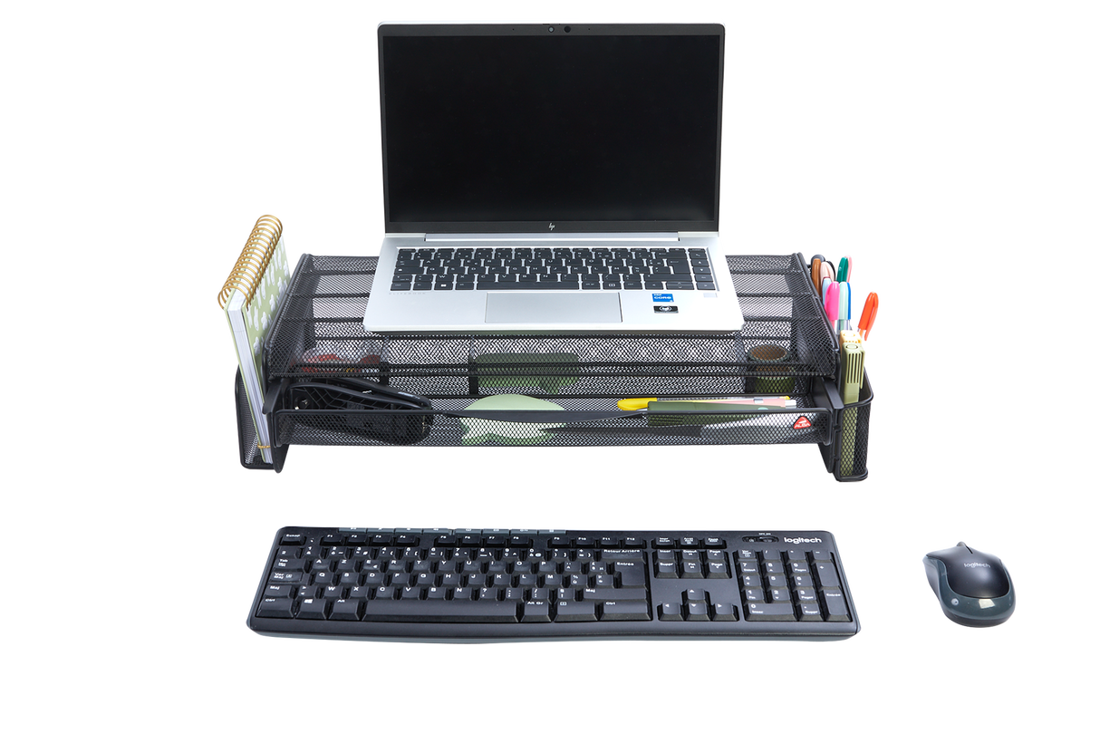 Alba Monitor Stand with Office Desk Organizer