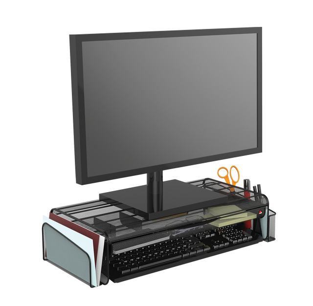 Alba Monitor Stand with Office Desk Organizer