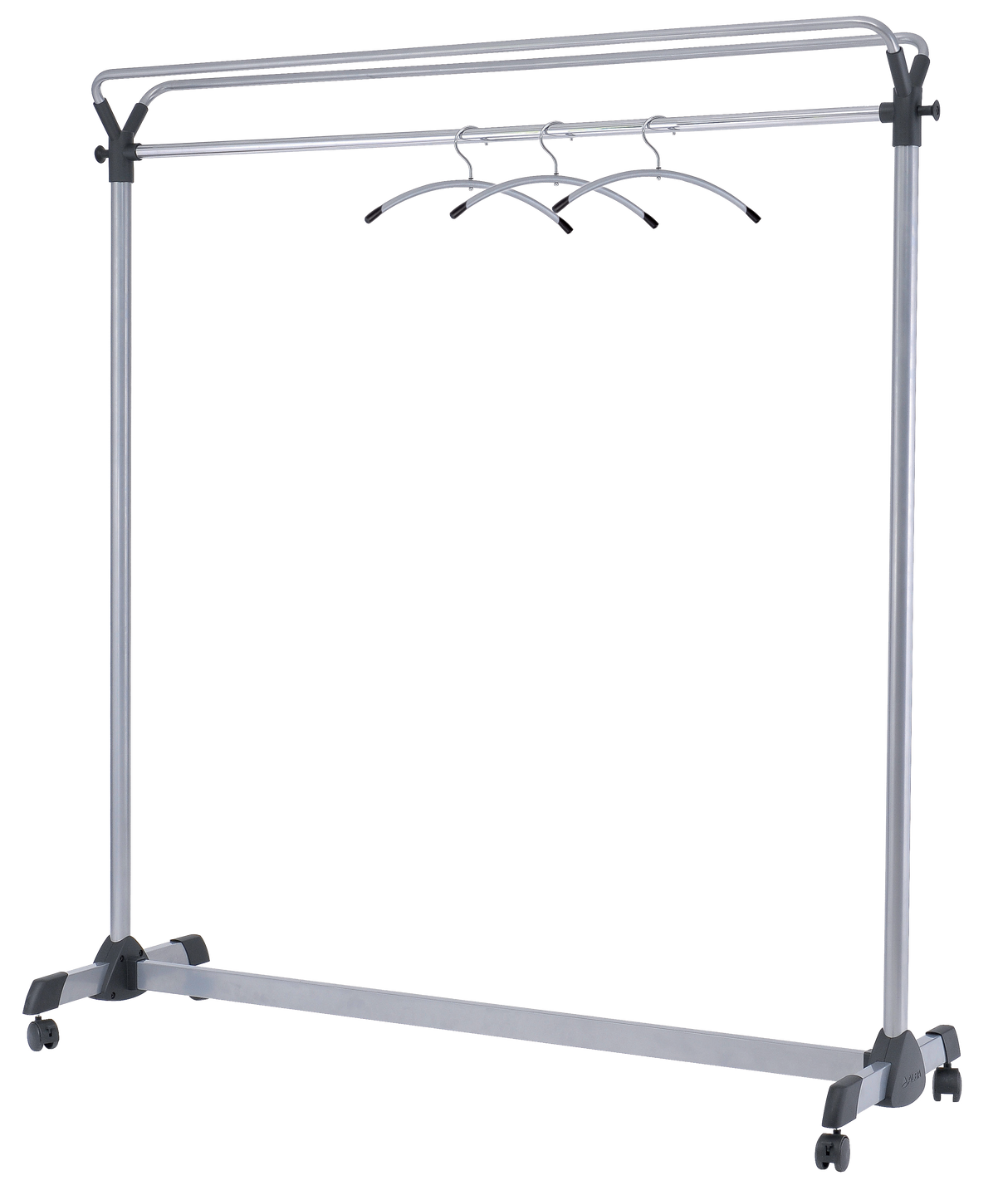 Alba Pro Mobile Garment Rack with 3 Hangers