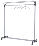 Alba Pro Mobile Garment Rack with 3 Hangers