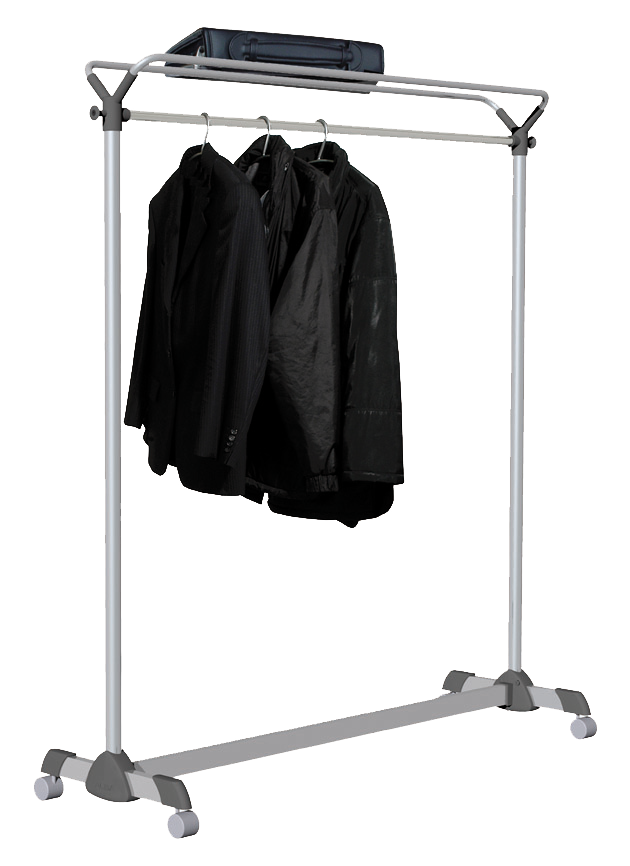 Alba Pro Mobile Garment Rack with 3 Hangers