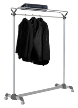 Alba Pro Mobile Garment Rack with 3 Hangers