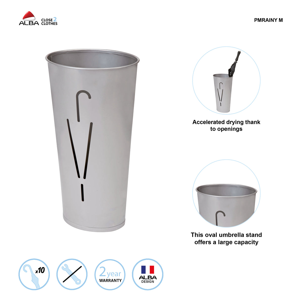 Alba Rainy Oval Umbrella Stand