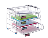 Alba Side Load 4 Drawer Letter Tray Organizer