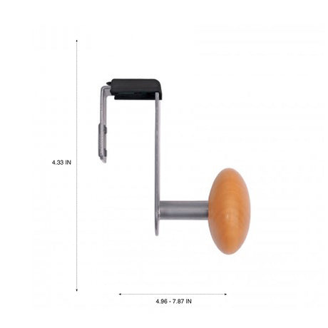 Alba Single Door Mounted Coat Peg