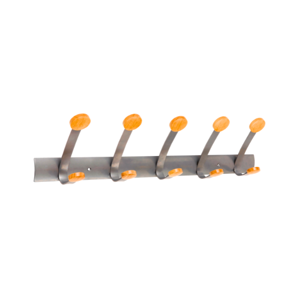 Alba Wall Mounted Double Peg Rail with 10 Pegs