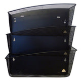 Alba Wall Mounted File Pocket Organizer with 3 Compartments