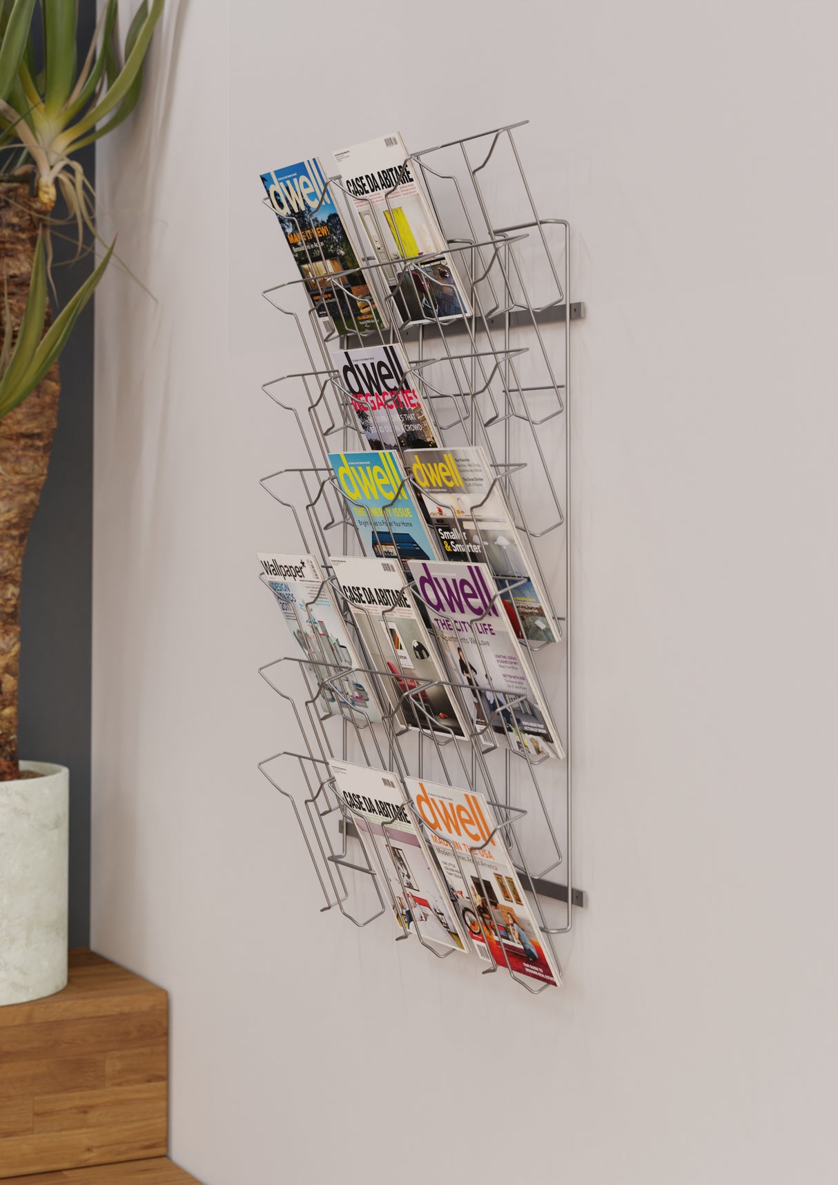 Alba Wall Mounted Literature Display with 21 Compartments
