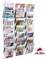 Alba Wall Mounted Literature Display with 21 Compartments