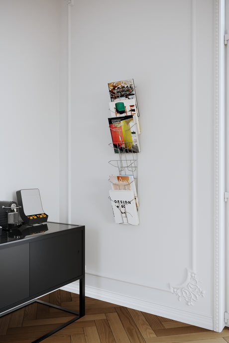Alba Wall Mounted Literature Display with 7 Compartments