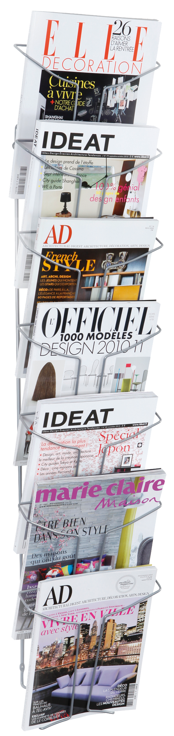 Alba Wall Mounted Literature Display with 7 Compartments