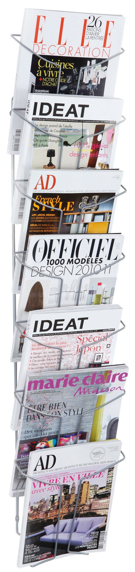 Alba Wall Mounted Literature Display with 7 Compartments