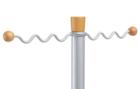 Alba Wave Freestanding Coat Stand with 6 Hangers