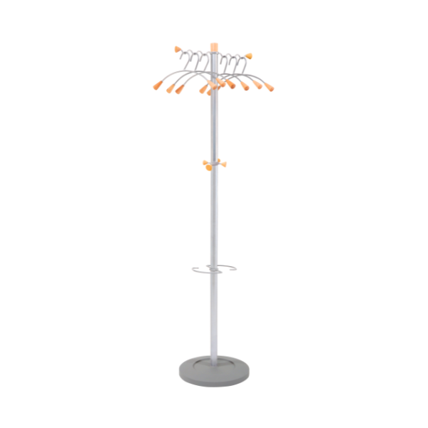 Alba Wave Freestanding Coat Stand with 6 Hangers